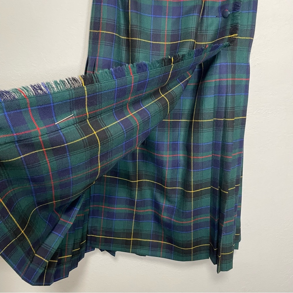 ALJean Plaid Midi Pleated Skirt - Picture 15 of 16